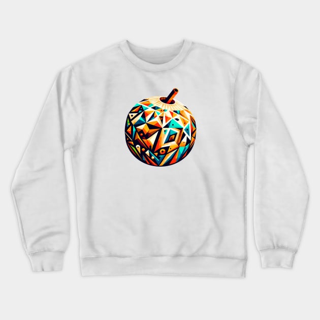 Tribal Geometry: Colorful Coconut Design Crewneck Sweatshirt by AmandaOlsenDesigns
